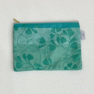 【マチなしポーチ】ミルフィヤージュ　ターコイズ