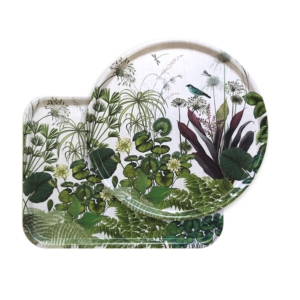 トレイ　ネニュファー  アイボリー(長方形)