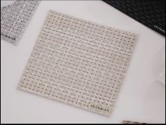 チルウィッチ(コースター)　バスケットウィーヴ　カーキー